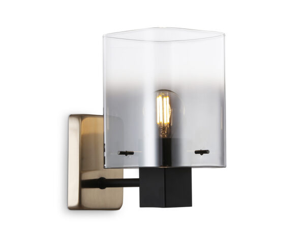 LH57045-2 LH57045 BK/DBS/SM черный/темная латунь/дымчатый E14 max 40W 195*110*185