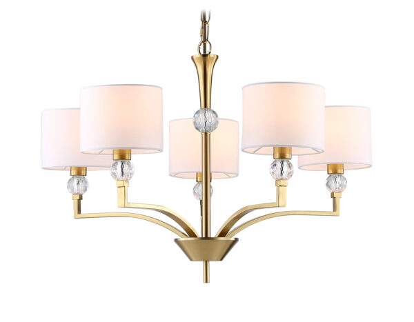 LH71131-2 LH71131/5 BS/WH латунь/белый E14/5 max 40W D660*880