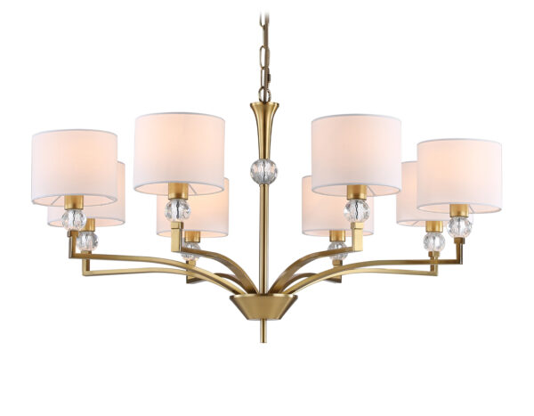 LH71133-2 LH71133/8 BS/WH латунь/белый E14/8 max 40W D840*880