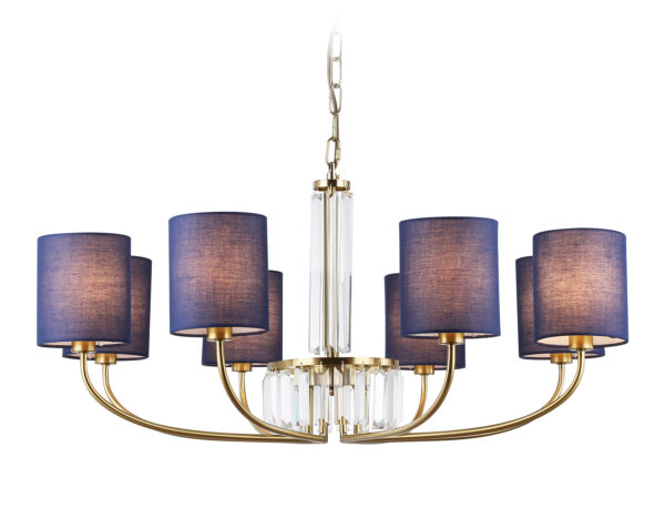 LH71273-2 LH71273/8 BS/DB латунь/темно синий E14/8 max 40W D820*840