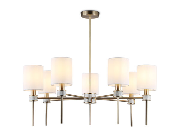 LH72373-2 LH72373/7 DBS/WH темная латунь/белый E14/7 max 40W D840*720