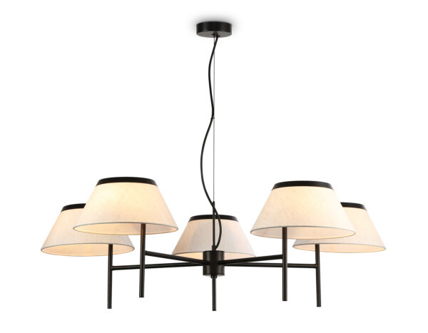 LH72453-2 LH72453/5 BK/WH черный/белый Е14/5 max 40W D1000*290-1080