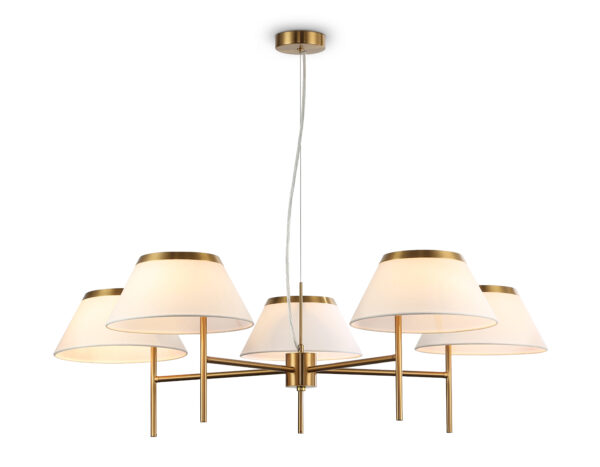 LH72473-2 LH72473/5 BS/WH латунь/белый Е14/5 max 40W D1000*290-1080