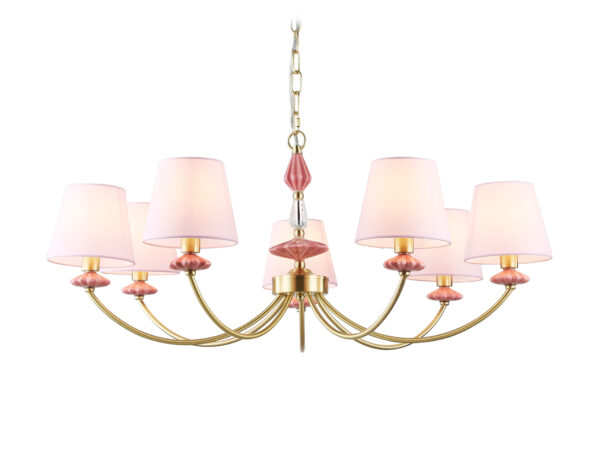 LH75025-2 LH75025/7 GD/PI золото/розовый E14/7 max 40W D890*800