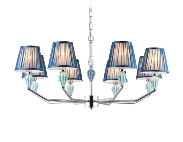 LH75063-2 LH75063/8 CH/DB хром/темно синий E14/8 max 40W D870*810