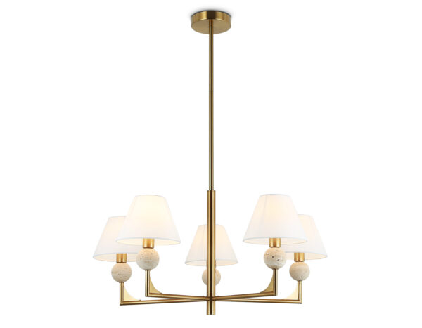 LH75159-1 LH75159/5 BS/FR латунь/белый матовый E14*5 max 40W D730*580