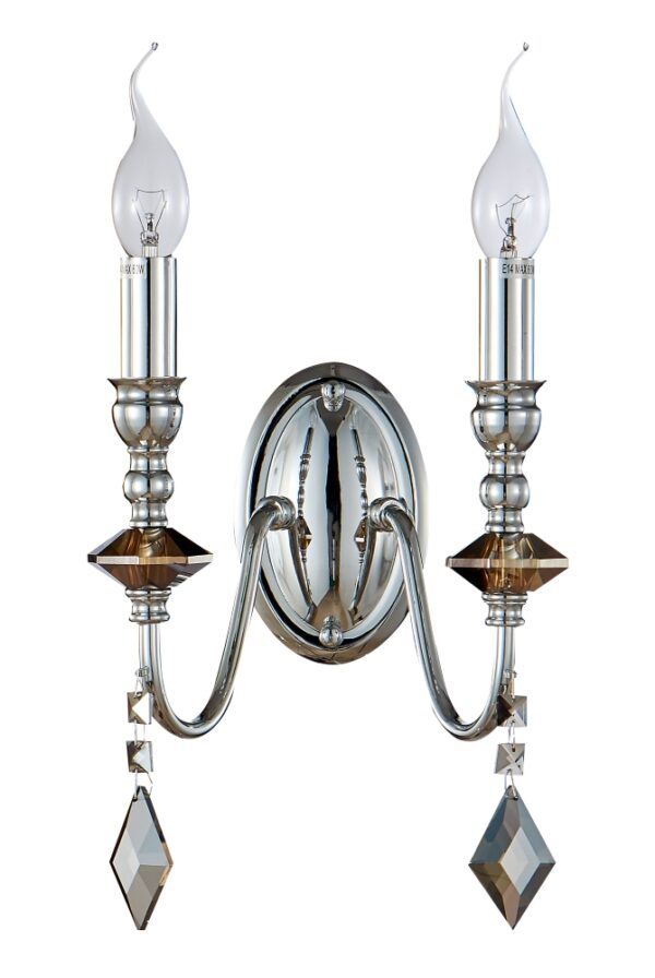 MERCEDES_AP2_CHROME Бра Crystal Lux MERCEDES AP2 CHROME/SMOKE