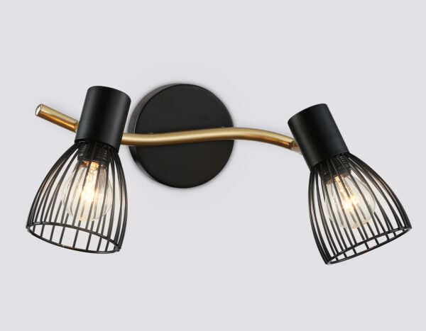 TR8660_mode1 TR8660/2 BK/GD черный/золото E14/2 max 60W 330*100*170