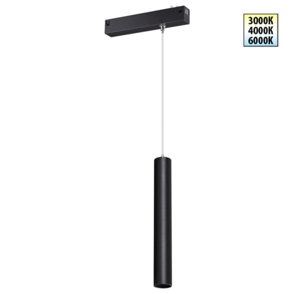 b92ae8423d027c3b92f780b328adc91b 359963 PORT NT25 226 черный Трековый светильник с переключ. цв. темпер. IP20 LED 3000К4000К6000К 10W 90-240V VECTOR