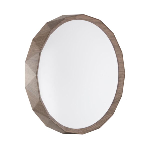 cabe34d534490738ebcffbabdf4103cd 7637/DLN BASICA SN 169 Светильник пластик/кор. под дер LED 48Вт 3000/4000/6000К D385 IP43 CCT ZIF WOOD