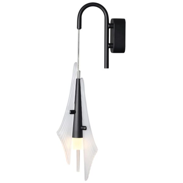 cec5cedb54433dbe8a1cf9067fe789ca 5442/6WLA L-VISION ODL_EX26 059 черный/бел.матовый/металл/стекло/акрил Бра LED*6W 3000K 633Лм AFALINA