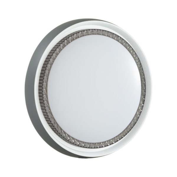 e321b3bdfe14506e82a3b846f251e8a0 7644/ELN PALE SN 186 Светильник пластик/белый/серый LED 76Вт 3000/4000/6000К D520 IP43 CCT RAHIG