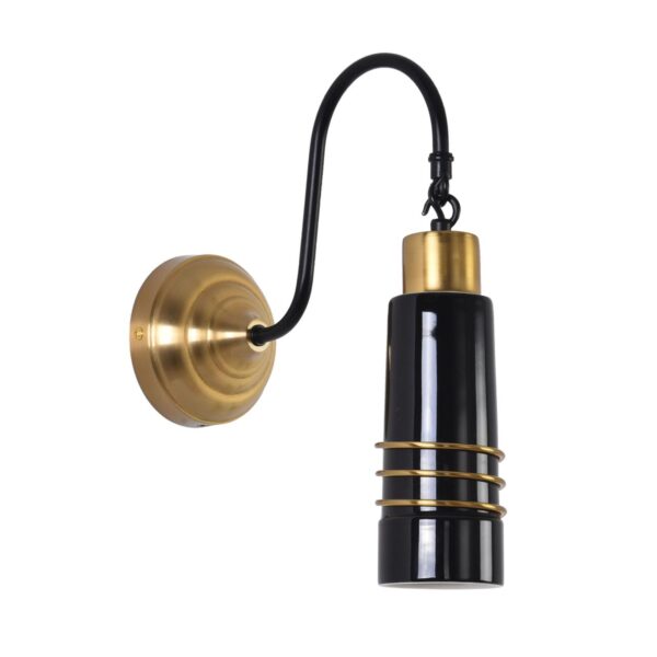 fd86086bd86c2595f4ea6b3b57430278 8361/1W MODERNI LN26 523 золото/черный металл/керамика Бра E27 60W 220V LILO