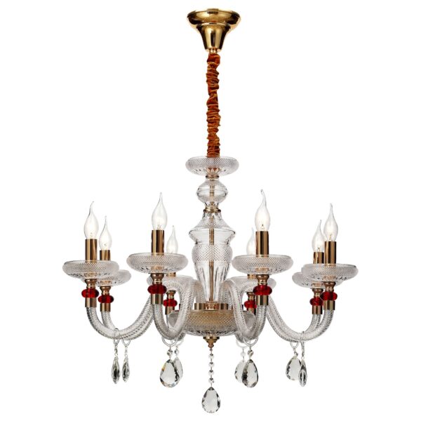 kc00oorvaka5sq4mtwtq8xeg6k3yo2nu WE181.08.303 WERTMARK LUDMILA светильник подвесной, E14, 8x40W