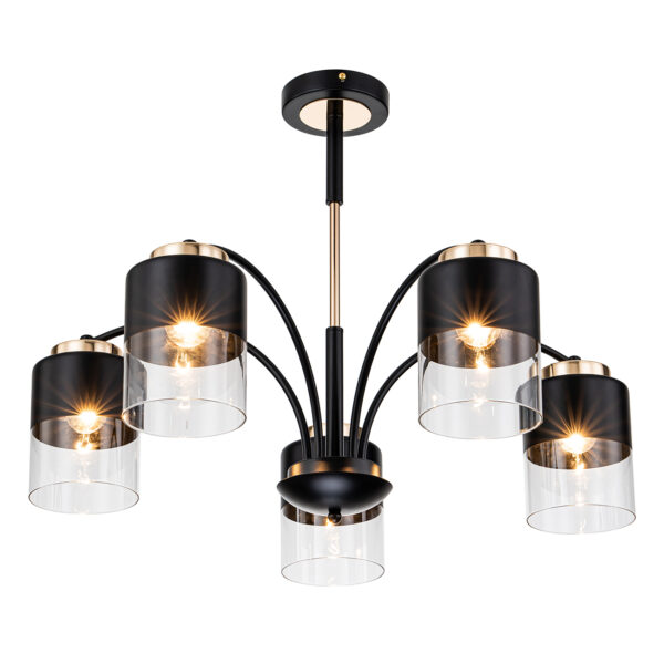 l108430 Escada 2121/5P E27*40W Black/Gold