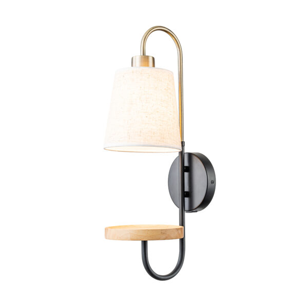 l94320 Escada 582/1A E14*40W Black/Brass/Wood