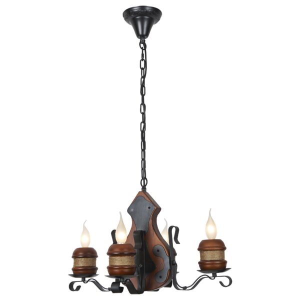 wlsda8uz99ir7wfbabvs34pm4joxsbxa-1 584-703-04 VELANTE Деревянный стиль светильник подвесной, E14, 4x40W