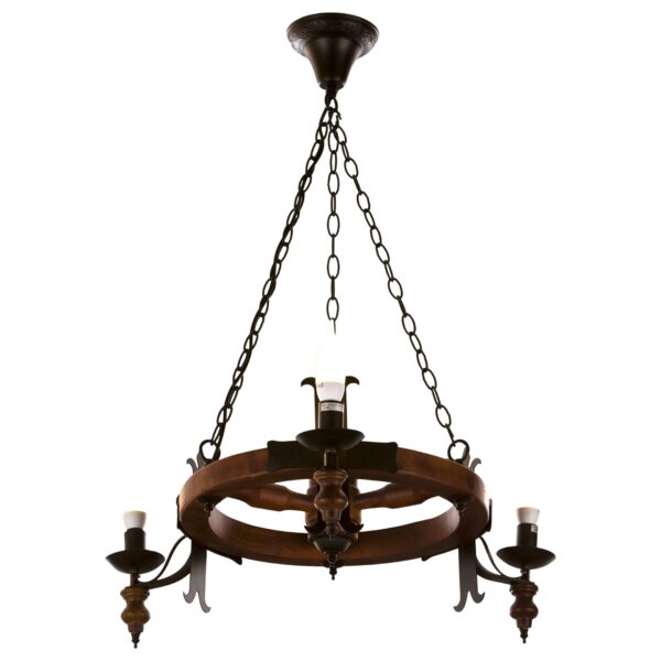 ywv86o1othr2byk3fdkhk4kq9s8wiapi-1 586-703-03 VELANTE Деревянный стиль светильник подвесной, E14, 3x40W