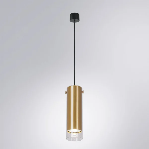 0-1061 A5367SP-1SG Светильник подвесной LAZIO Ø60×200мм матовое золото IP20