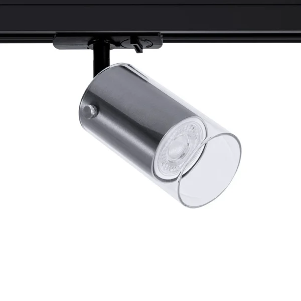 0-1065 A5368PL-1SS Светильник трековый однофазный LAZIO Ø60×110мм матовое серебро IP20