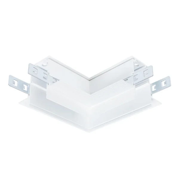 0-1224 A480733 КОННЕКТОР УГЛОВОЙ ДЛЯ ШИНОПРОВОДА (ТРЕКА) LINEA под ГКЛ 9 мм