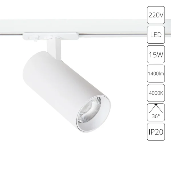 0-1654 A1946PL-1WH СВЕТИЛЬНИК ПОТОЛОЧНЫЙ BENE 220В 15Вт 1400Лм 4000К 90+ 36°