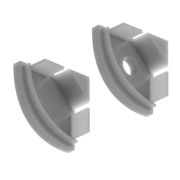 0-2354 A161605E КОННЕКТОР-ЗАГЛУШКА ДЛЯ НАКЛАДНОГО АЛЮМИНИЕВОГО ПРОФИЛЯ SURFACE A161605S