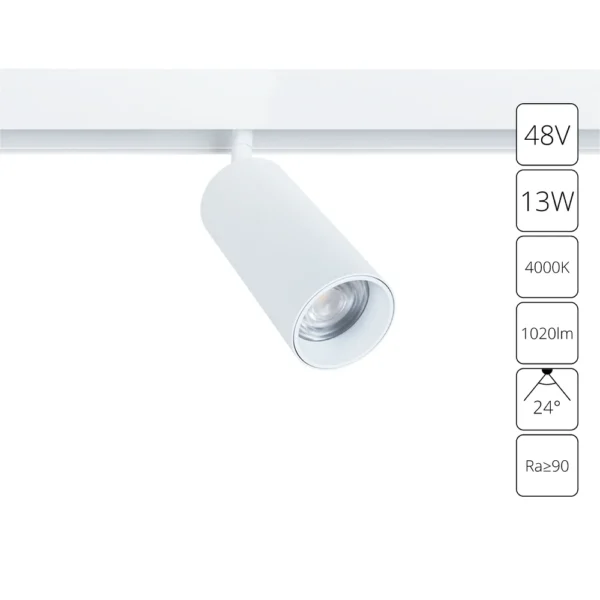 0-2493 A4661PL-1WH СВЕТИЛЬНИК ПОТОЛОЧНЫЙ LINEA 48В 13Вт 1020Лм 4000К 90+ 24°