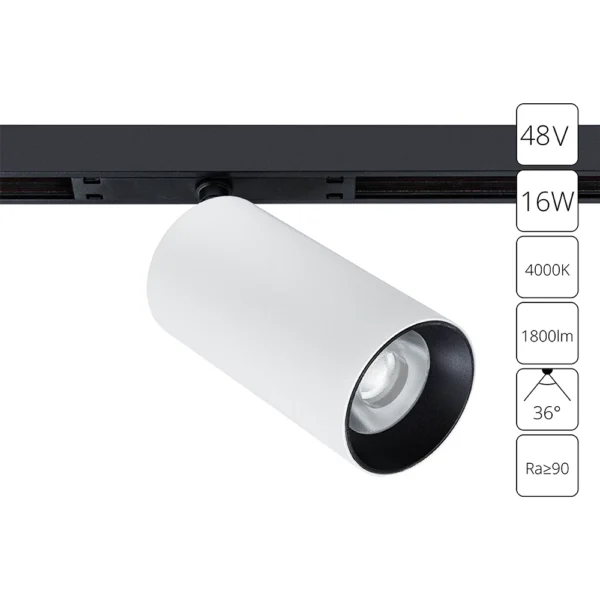 0-691 A7262PL-1WH СВЕТИЛЬНИК ПОТОЛОЧНЫЙ OPTIMA 48В 16Вт 1800Лм 4000К 90+ 36°