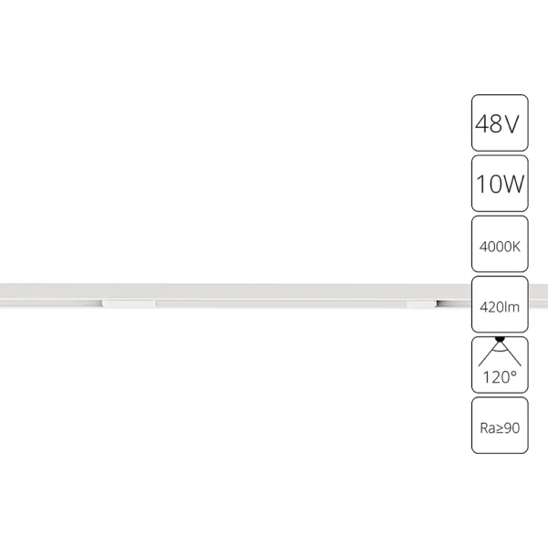0-695 A7263PL-1WH СВЕТИЛЬНИК ПОТОЛОЧНЫЙ OPTIMA 48В 10Вт 420Лм 4000К 90+ 120°