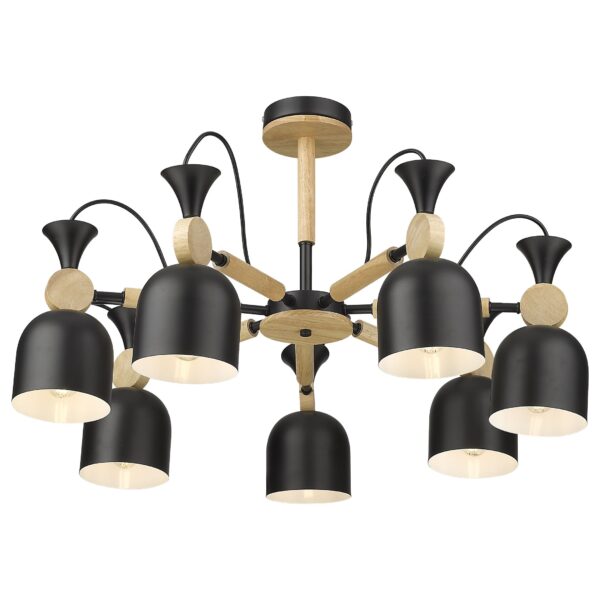 0t6oc26nb71yo5eo2vsop85v86ebbt5s 225-023-07 VELANTE Современный стиль светильник потолочный, E27, 7x40W