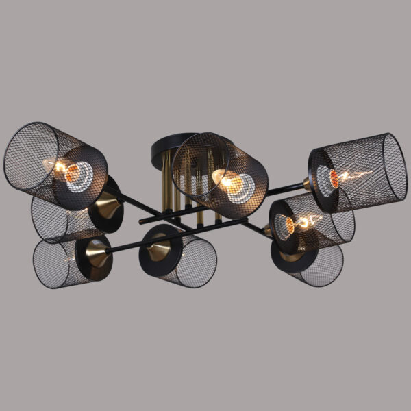 1433984_1 38460-0.3-08 BK+COPPER светильник потолочный