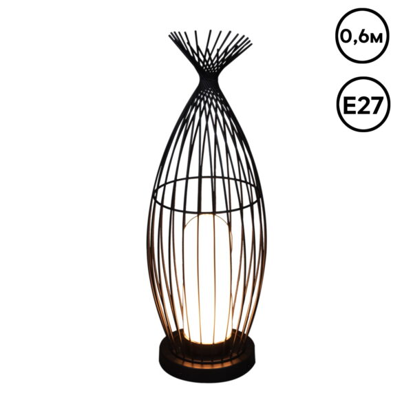 1434131_1 09981-0.7-001JH 0.6M E27 BK RLOS фонарь