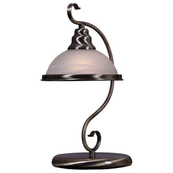 1g3vw2zhuj9zi287dp7umb7879oc9se8 357-504-01 VELANTE Классический стиль светильник настольный, E27, 60W