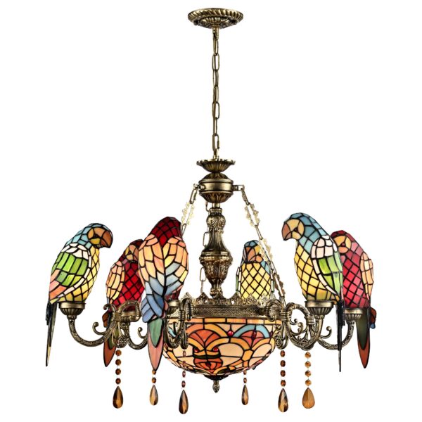 29f9la4ahj0owmhiwhio0j7zt84e663m 894-803-09 VELANTE Стиль Tiffany светильник подвесной, E27, 9x60W
