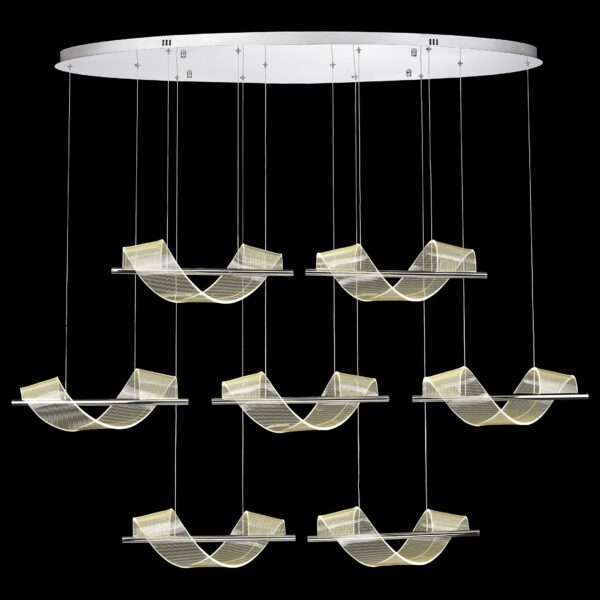 4vo1dl6u14vytdxxp1zfc6wapbw8mks1 WE452.07.123 WERTMARK HILDA светильник подвесной, LED, 7x14W, 3000K