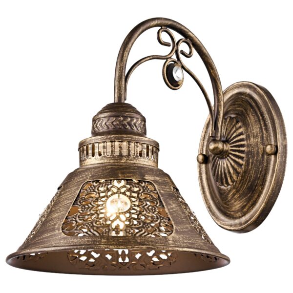 4z0op49f75d65ypd8qvqz6z03zup0z65 308-601-01 VELANTE Классический стиль светильник настенный, E27, 60W