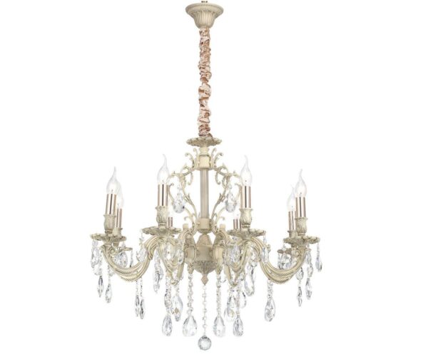 Lucia Tucci BARLETTA 1730.8 cream white - купить на сайте Люстры Торг 1425556 Lucia Tucci BARLETTA 1730.8 cream white