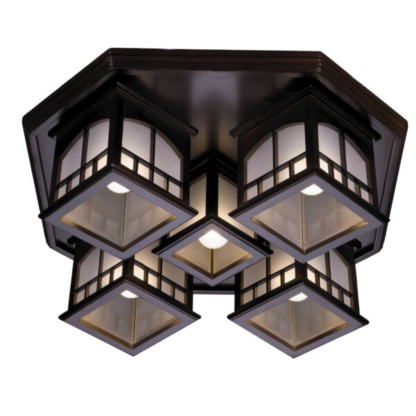 59tfylo9ydbnnu5mwjoclluwsachxquf 513-727-05 VELANTE Деревянный стиль светильник потолочный, E27, 5x40W