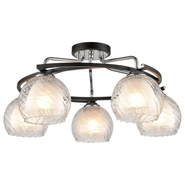 5rdrw36uq7d4ic117yjz49ks0so06q3a 234-107-05 VELANTE Современный стиль светильник потолочный, E27, 5x60W