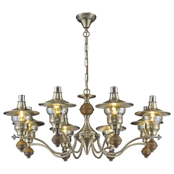 5tmwtwekw7kh4d7k8877gr7o1ktbnkar 305-503-08 VELANTE Классический стиль светильник подвесной, E14, 8x60W