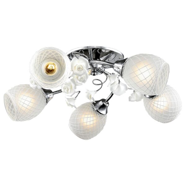 6ayxblkhfy2qs8c83sag21psr33onhkb 705-107-05 VELANTE Классический стиль светильник потолочный, E27, 5x60W