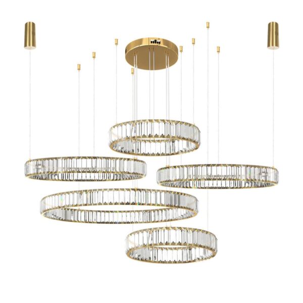 799592ea138eb47fdbdcdc21d228ed4b 10135/5 Gold Подвесной светильник LOFT IT Crystal ring