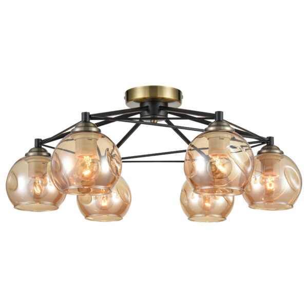 7ao4mtxihyb54346rzuf2uzrcspvs2mn 769-527-06 VELANTE Современный стиль светильник потолочный, E27, 6x60W