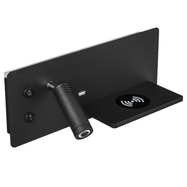 7cc50dca005111ee813fc81f66f678b0_75a38c9df69e11ee8146c81f66f678b0 808557 Бра MURO 4,5W+3W LED 360LM+240LM ЧЕРНЫЙ 3000K