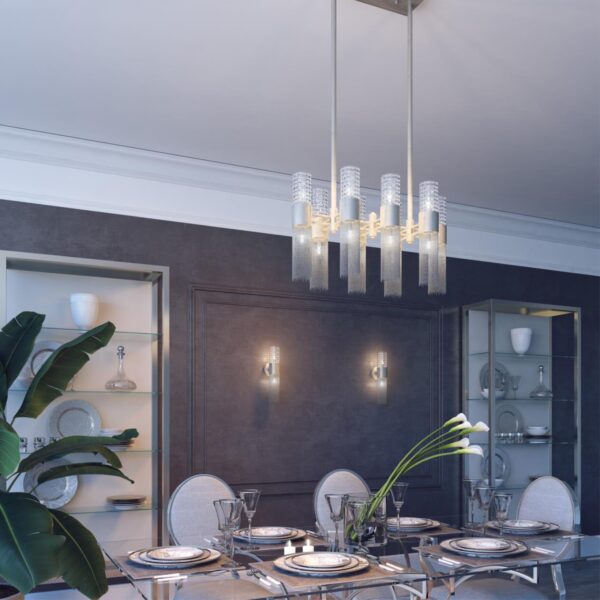 86b40f28392bfdabf87ec2a13d842447 4631/2W HALL ODL20 421 серебристый/стекло/металл.цепочки Бра G9 2*5W 220V PERLA