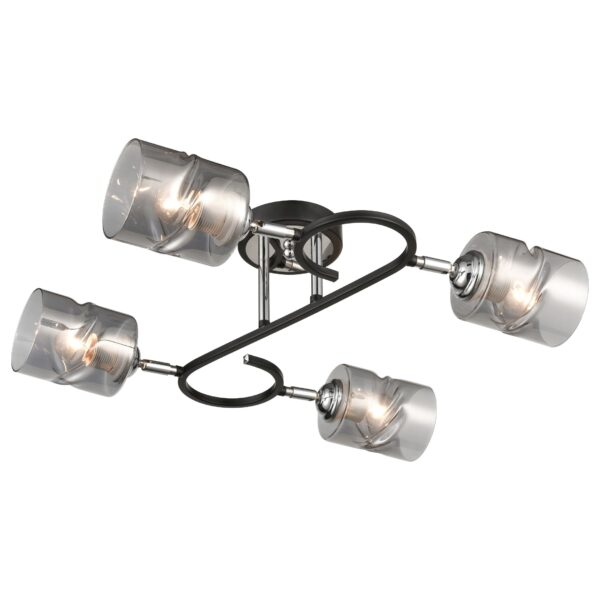 8yzl1dz9j43vp0krbhggf9w8ys0dd08j 235-107-04 VELANTE Современный стиль светильник потолочный, E27, 4x60W