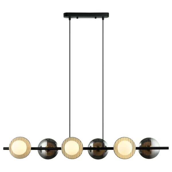 95agmkcww6ijrna7rt86ugr0id1u92vl 221-043-06 VELANTE Современный стиль светильник подвесной, G9, 6x40W