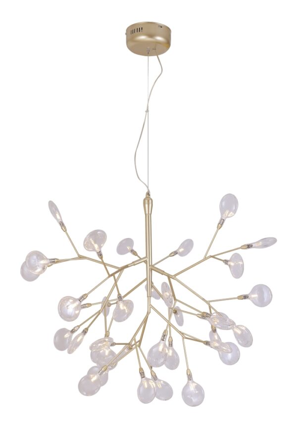 EVITA_SP36_GOLD_TRANSPARENT Светильник подвесной Crystal Lux EVITA SP36 GOLD/TRANSPARENT