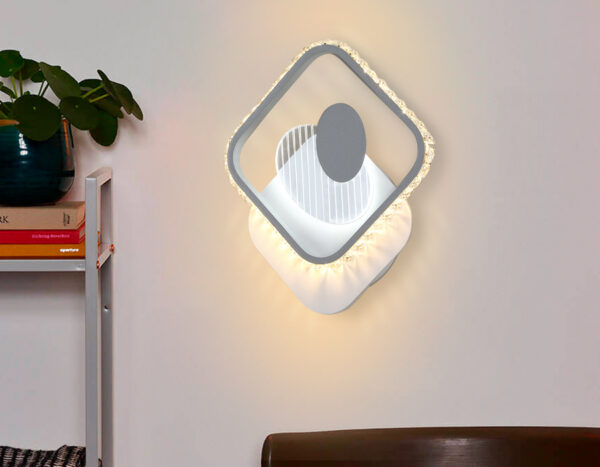 FA266_bonus FA266 WH/GR белый/серый LED 3000K+6400K 16W 310*270*50